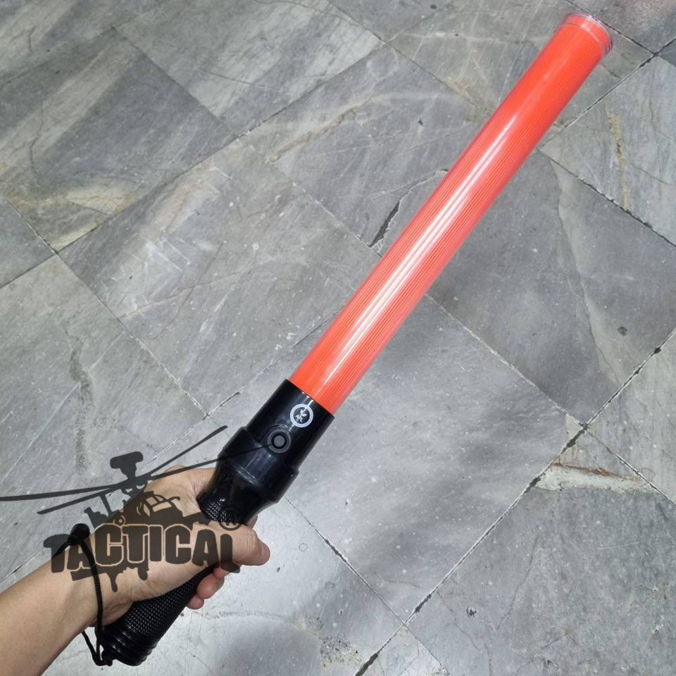 กระบองไฟจราจร 3 จังหวะ ชาร์จไฟได้