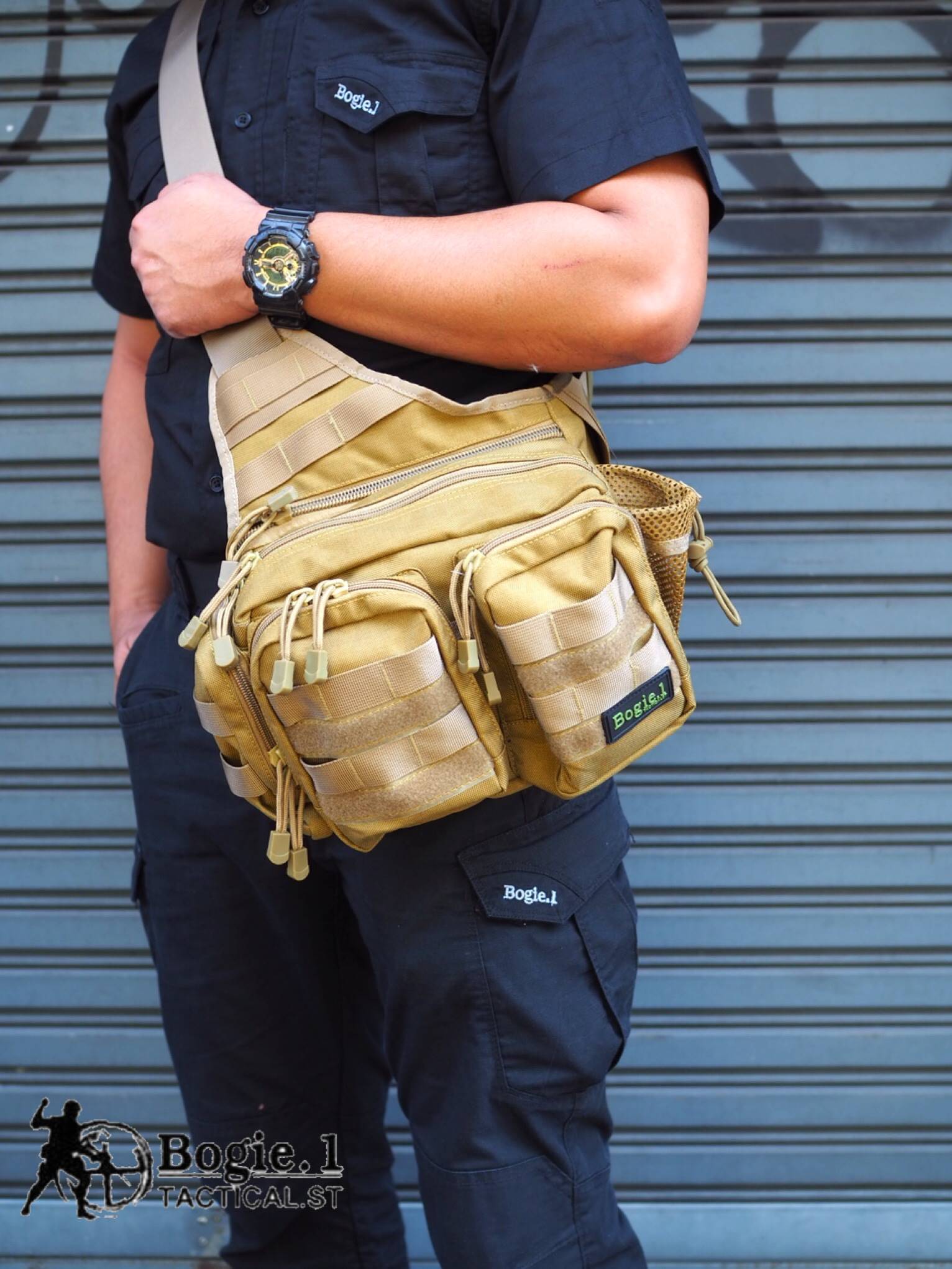 กระเป๋าสะพายไหล่ กป.หน้า 2 ใบ ผ้า Cordura