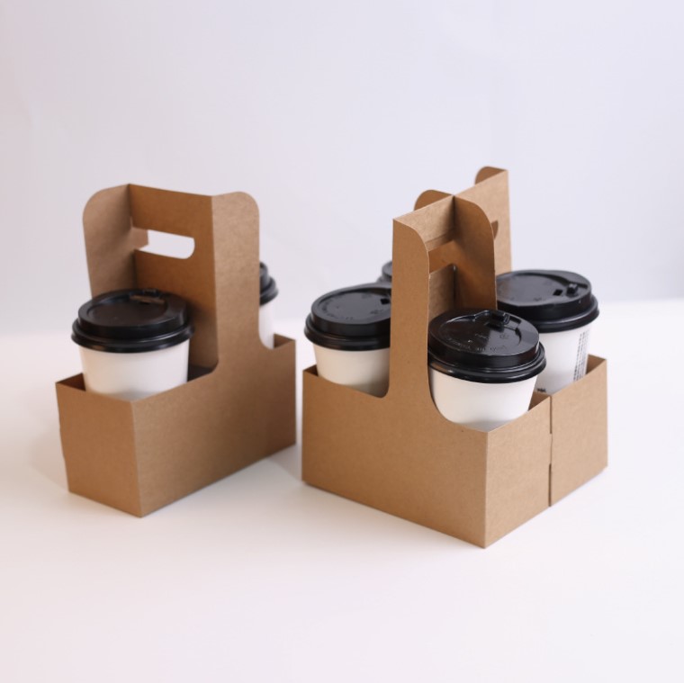 กล่องใส่แก้วกาแฟ-เครื่องดื่ม แพ็ค 50/100 ชิ้น