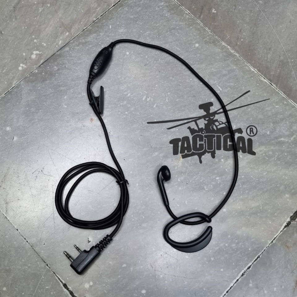 หูฟัง Icom แบบ FBI คล้องหู (สายเชือก)