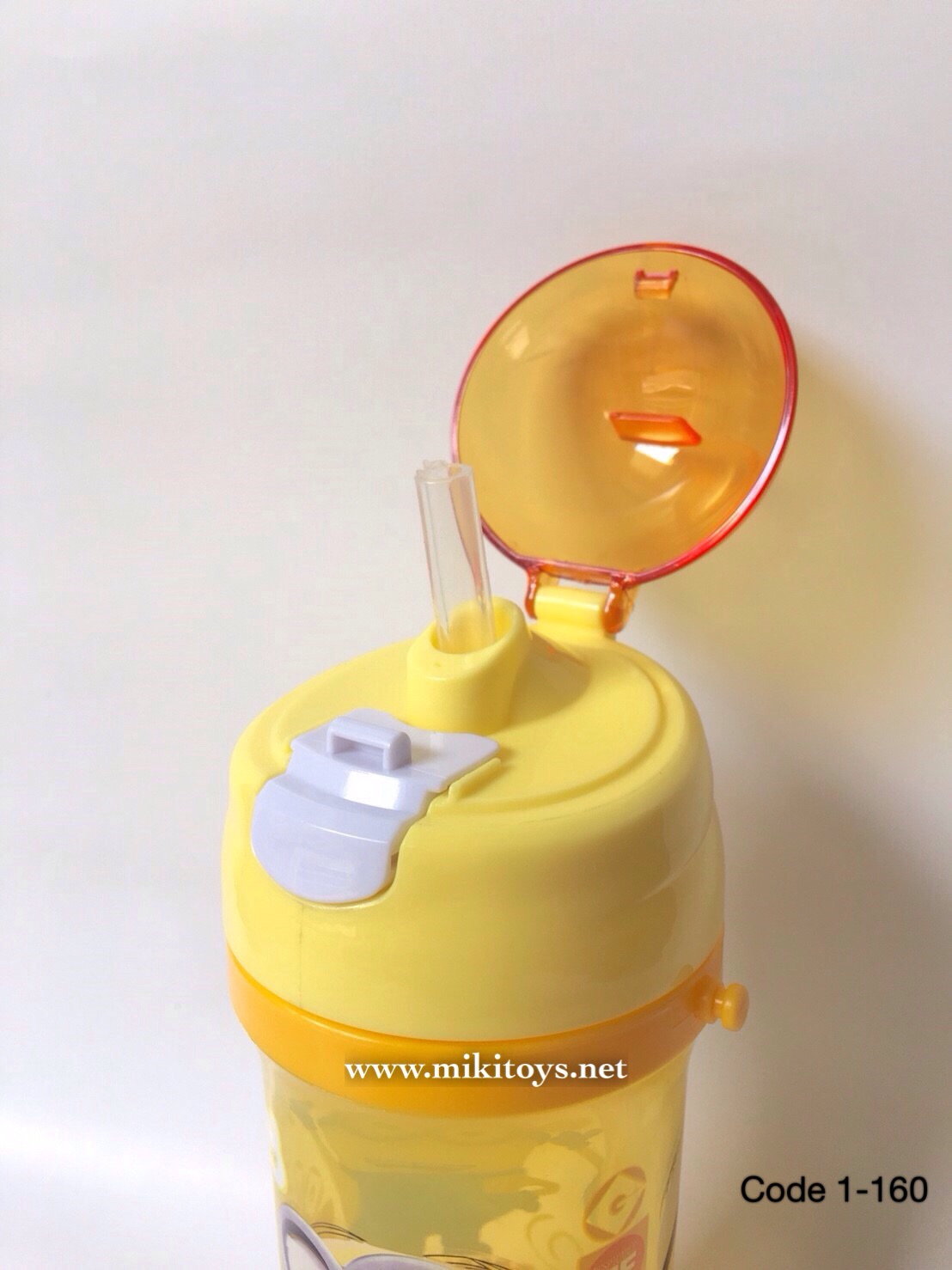 กระติกน้ำมินเนี่ยน Minions ฝาเด้ง สีเหลืองBPA Free*