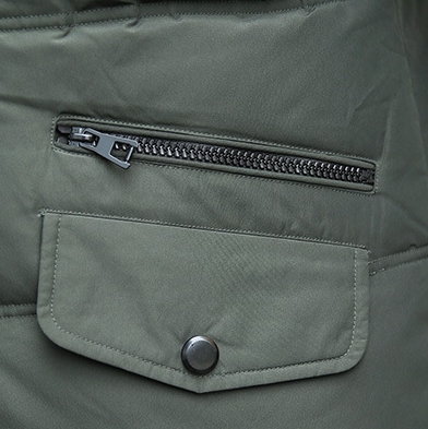 M2324-0027 โค้ทผู้ชายยาวไซส์ใหญ่ ขนเป็ดจ้า มีHoodเฟอร์เล็กถอดไม่ได้