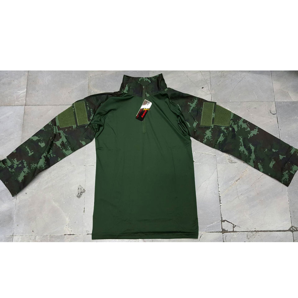 เสื้อ Combat Shirt ดิจิตอลทบ. กลางเขียว