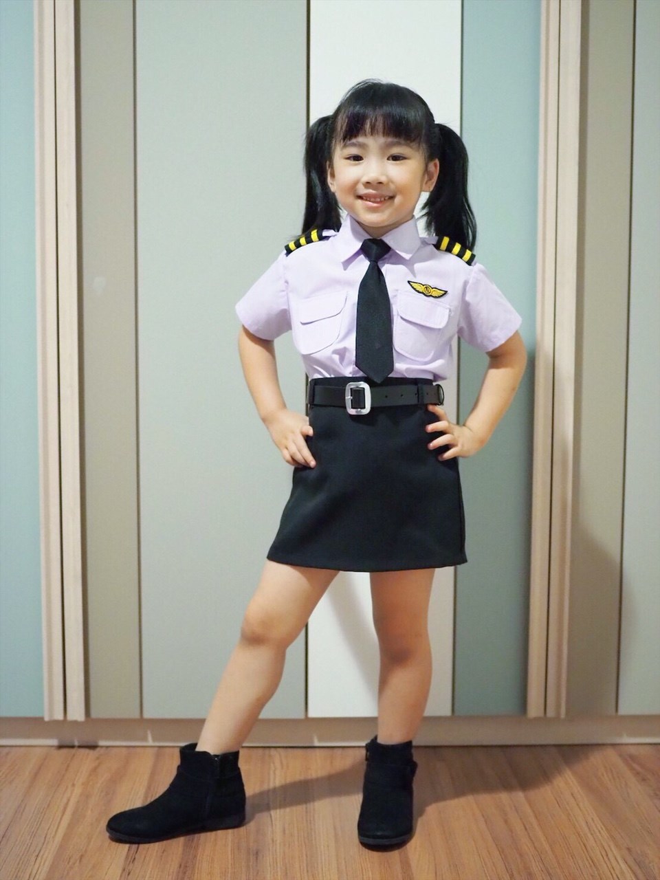 ชุดนักบินชุดอาชีพในฝันสำหรับเด็ก(หญิง)