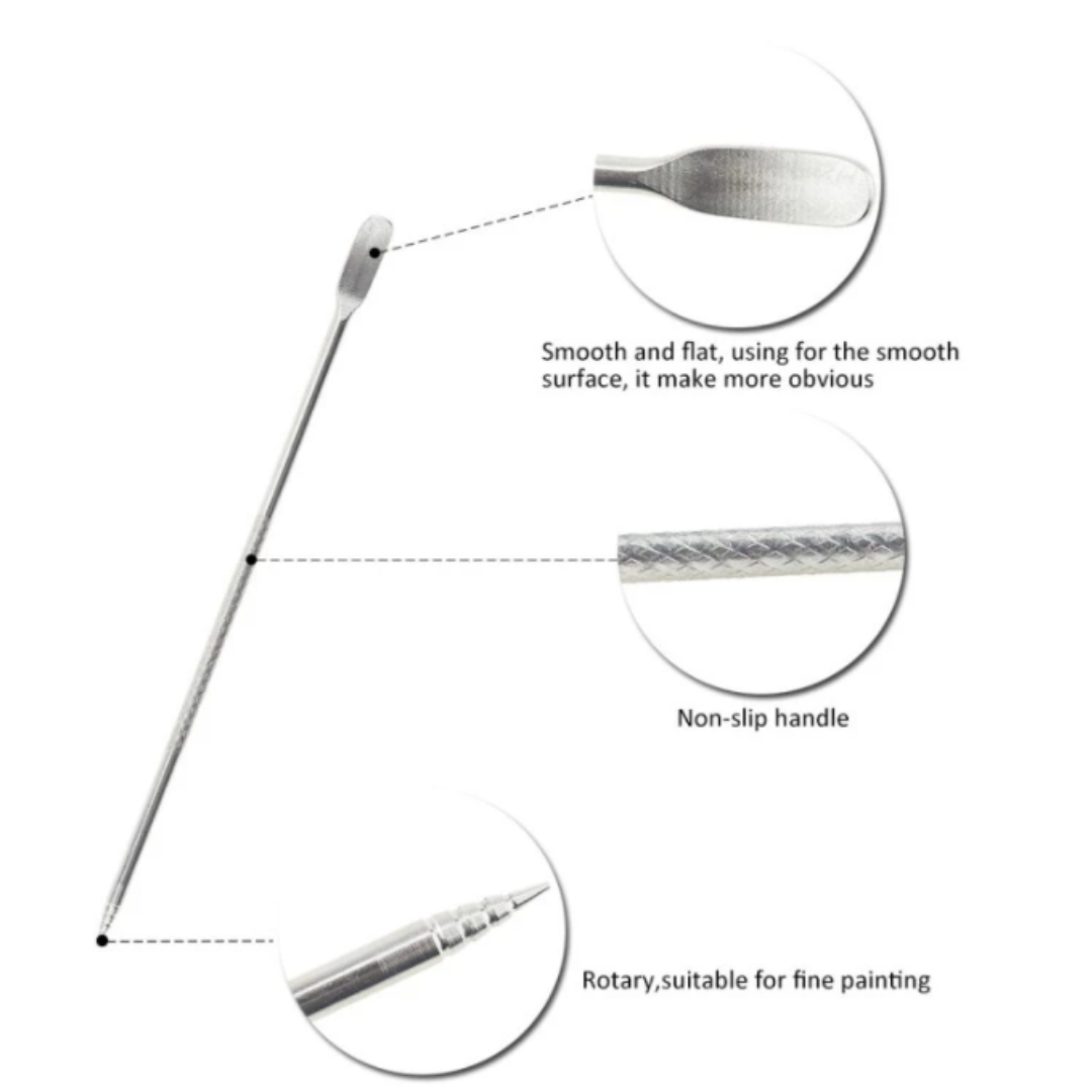 ปากกาวาดลายลาเต้อาร์ตสแตนเลส (Latte art pen) แบบหัวแข็มยาว 13.5 ซม. รหัส 1726