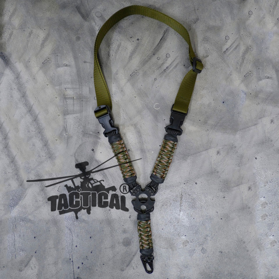 สายสะพายปืนเชือกพาราคอร์ด 1 จุด