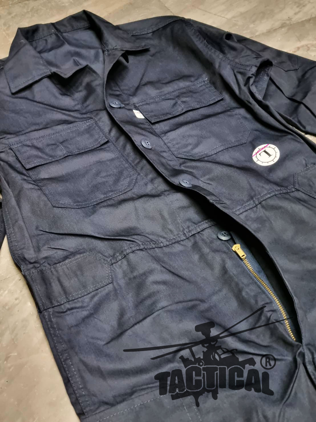 ชุดหมีกระดุม ผ้าคอม