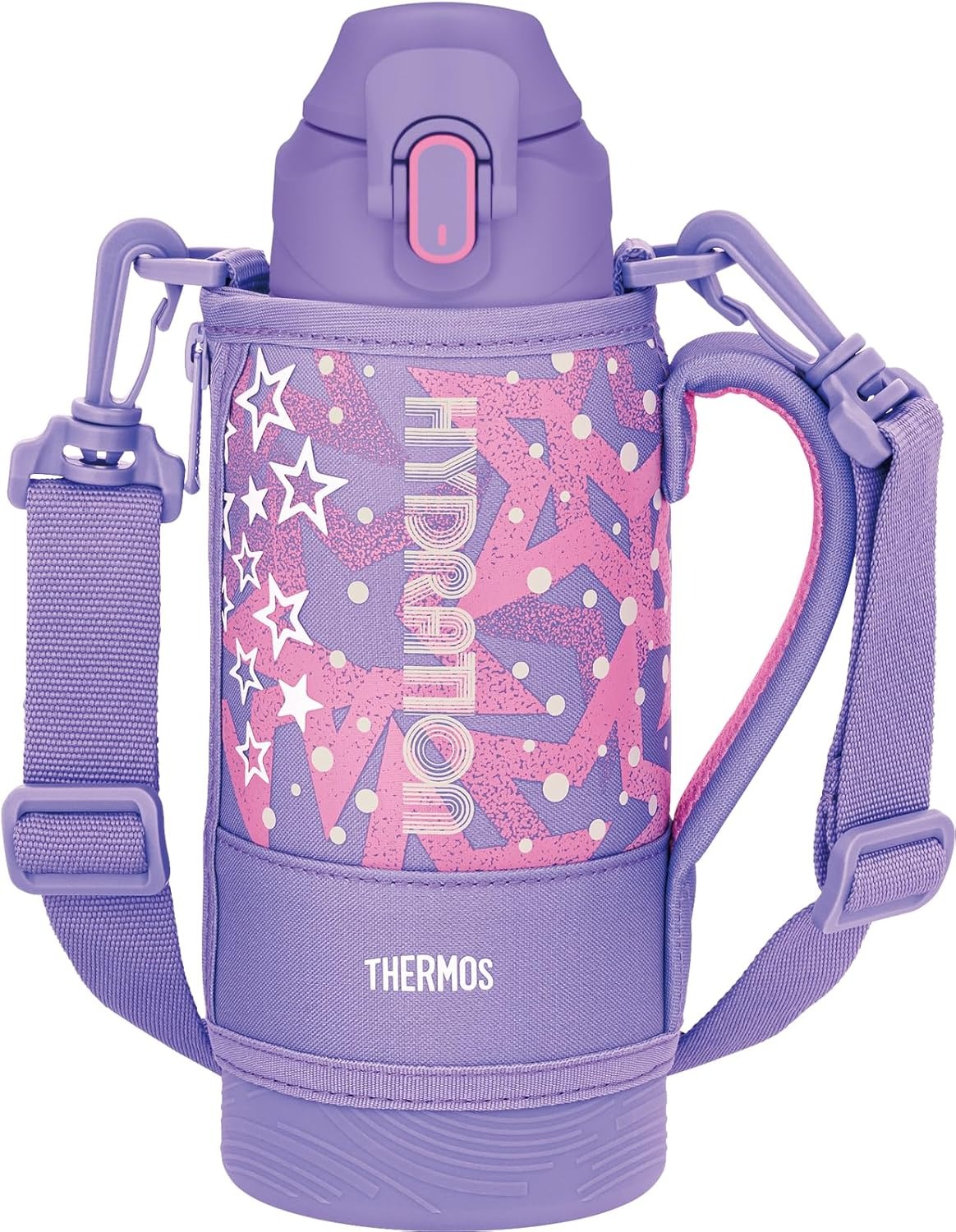 THERMOS FJS-800F PL-P Vacuum Insulated Sports Bottle 800ml สี Purple Pink เทอร์มอสกระติกน้ำกีฬาฉนวนสุญญากาศ เก็บความเย็นอย่างเดียว ขนาด 0.8 ลิตร