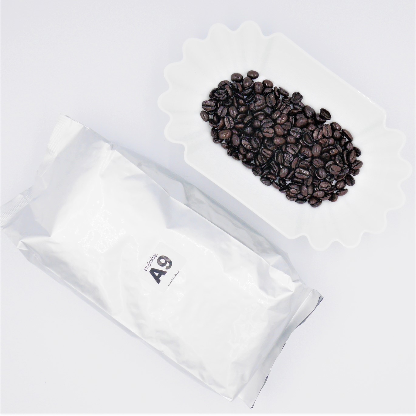 เมล็ดกาแฟคั่ว อาราบิก้าคั่วเข้ม A9 ราคา ฿245 ขนาด 500 กรัม หอมเข้ม รหัส 1369