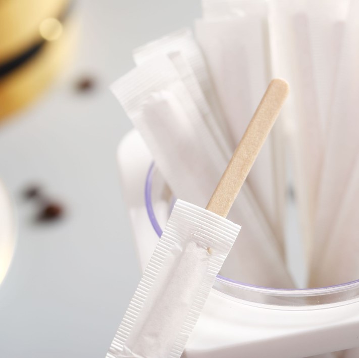 ไม้คนกาแฟ แบบใช้แล้วทิ้ง แพ็ค 490-500 ชิ้น (แพ็คแยกชิ้น)