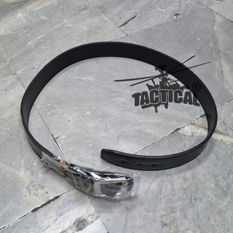 เข็มขัดหนัง ตร. ดำ 2 ด้าน