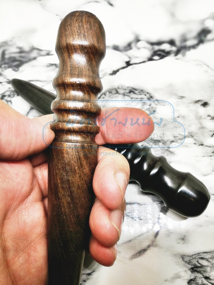 ไม้ขัดขอบ งานนอก ไม้อีโบนี่ Ebony สีน้ำตาล เนื้อแข็ง ขัดแล้วเงาเร็ว