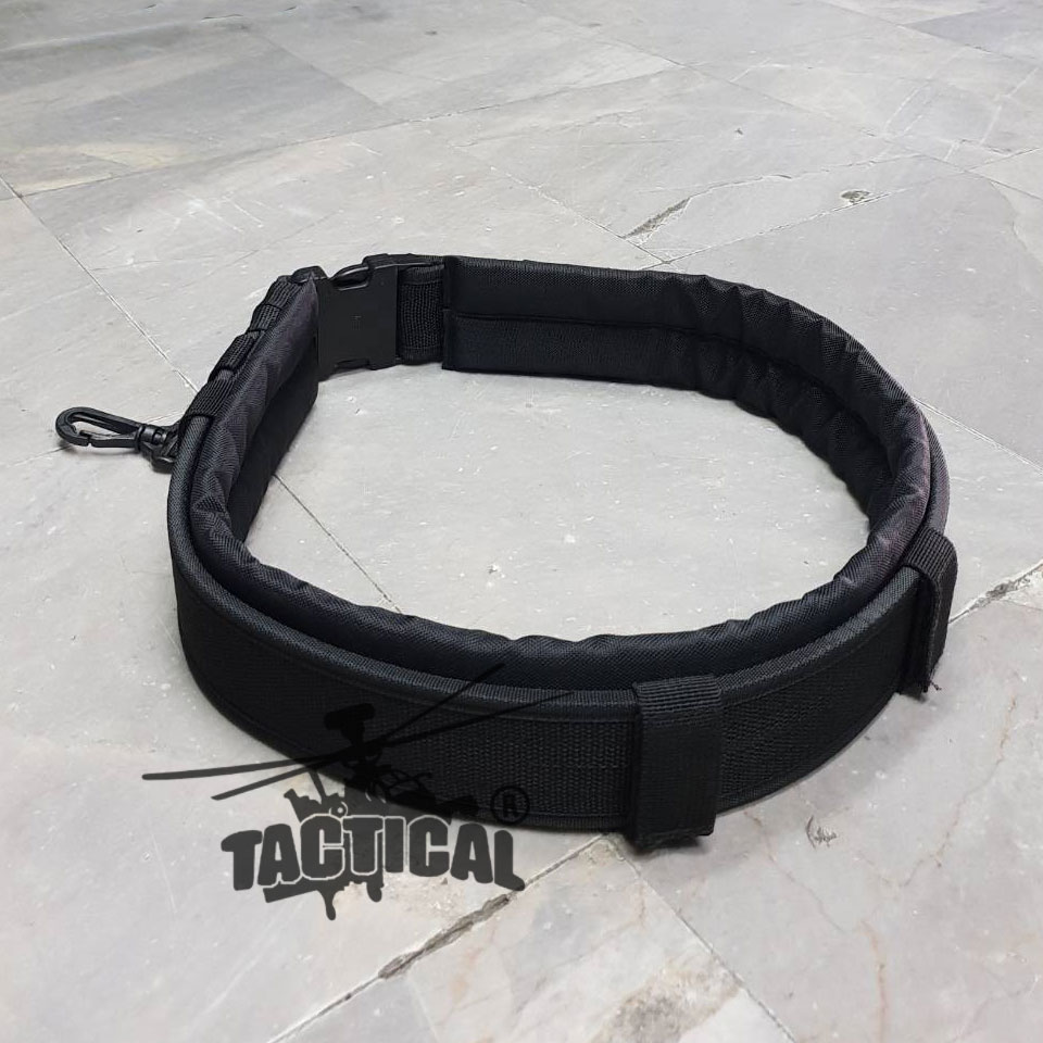 แผ่นรองเข็มขัด ผ้า 1000D สีดำ