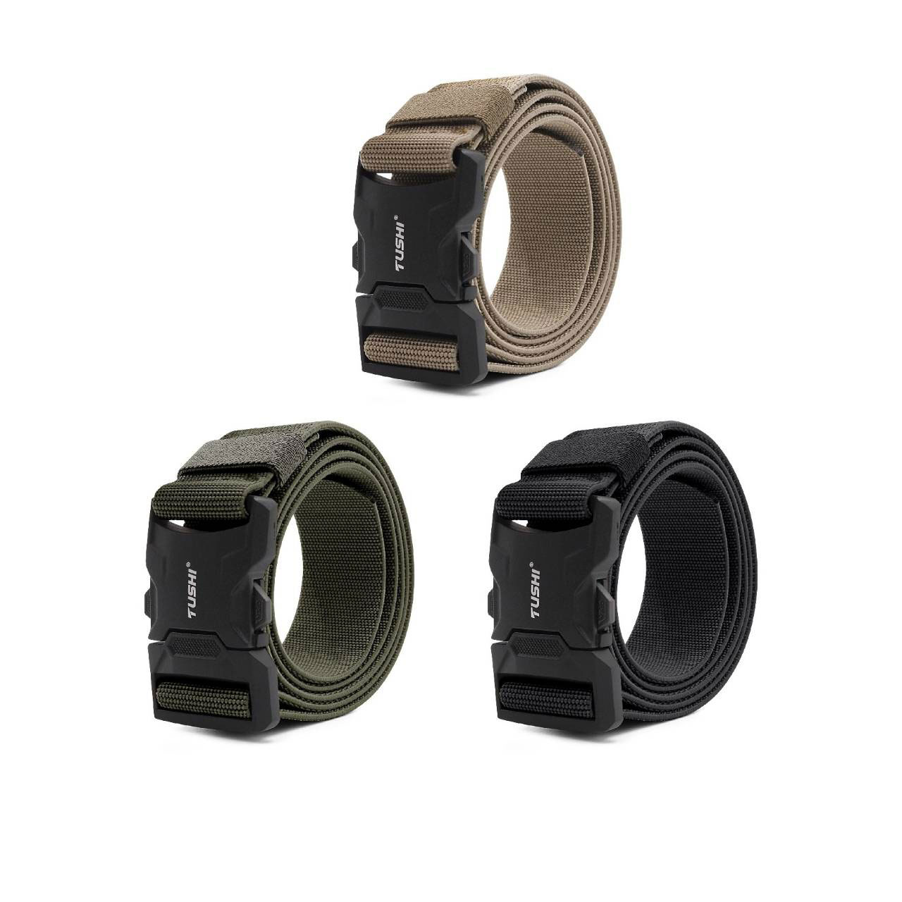 เข็มขัดสายยางยืด หัวล็อค รุ่น 911