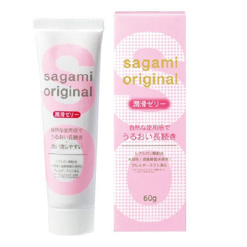 Sagami Original lubricating Jelly ซากามิ เจลหล่อลื่น ให้ความชุ่มชื้นล้างออกง่าย ไม่มีสีไม่กลิ่น ไม่เหนี่ยวเหนอะ ขนาด 60กรัม サガミオリジナル 潤滑ゼリー