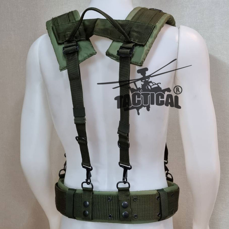 ชุดเข็มขัด + สายโยงบ่า แบบใหม่ (เหล็ก/ทองเหลือง) มีแยกขายเป็นชิ้น