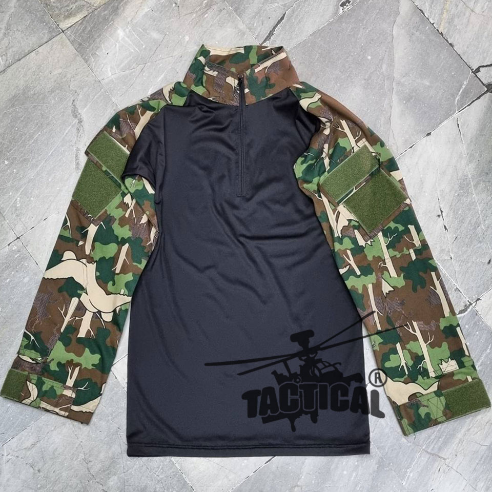 เสื้อ Combat Shirt พรางป่าไม้ (กรมอุทยานลายนก)