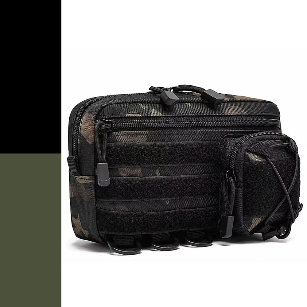 กระเป๋าคาดเอว EDC ระบบ Molle พร้อมช่องเก็บของหลายชั้น