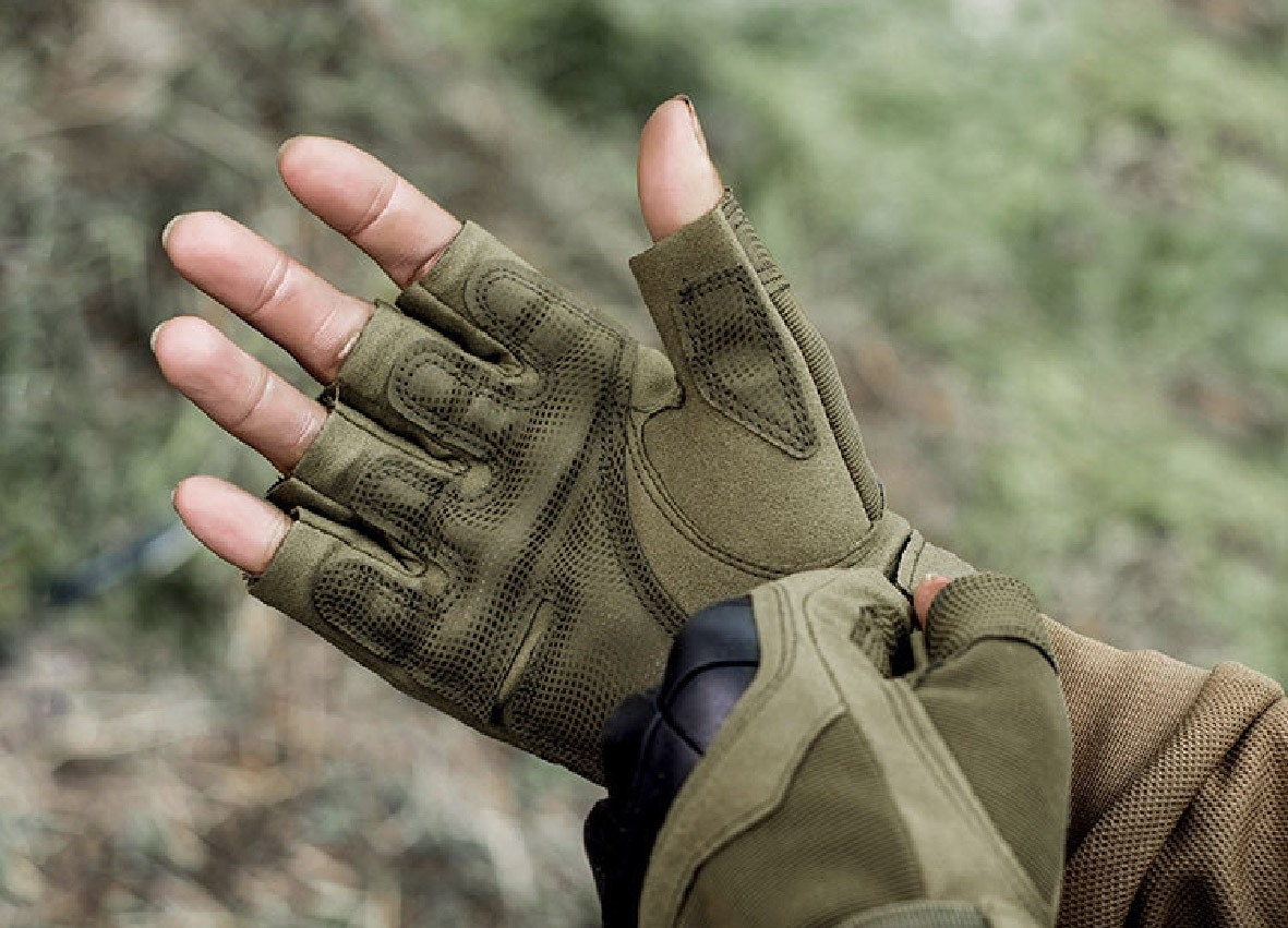 ถุงมือครึ่งนิ้ว OK สนับนิ่ม (3 สี)