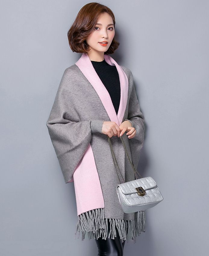 PreOrderเสื้อผ้าคนอ้วน - เสื้อคลุมกันหนาว ไฮโซ หรู ๆ สี : เทา / ดำ / แดง / ฟ้า