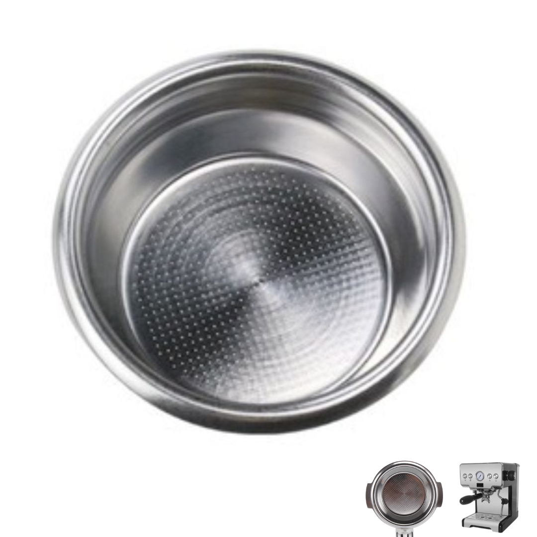 อะไหล่ตะแกรงชงกาแฟ 2 ช็อต (2 shot) ถ้วยกรองก้านชง ขนาด 58 มม. เครื่องชงกาแฟ Gemelai CRM3605 รหัส 2656