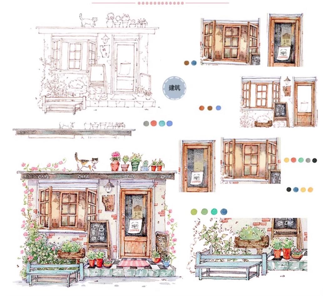 หนังสือสอนวาดภาพสีน้ำ "Takatori Watercolor Collection"