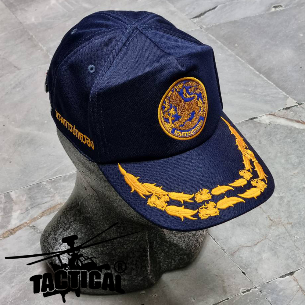 หมวกแก๊ป กรมการปกครอง ซิปหลัง (หมวกปฏิบัติการนอกเครื่องแบบ ตามระเบียบกรมการปกครอง ฉบับที่ 2 พ.ศ. 2568) ไม่ช่อ / 1 ช่อ / 2 ช่อ