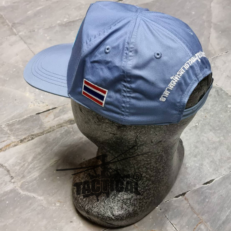 หมวกแก๊ป อาสาสมัครสาธารณสุขประจำหมู่บ้าน (อสม.) ซิปหลัง