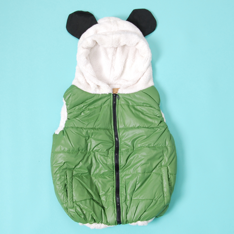 PreOrderคนอ้วน - เสื้อกั๊กกันหนาวแฟชั่น ไซส์ใหญ่ คนอ้วน ทรงแพนด้า พิมพ์หน้าแพนด้าด้านหลัง มีHoodแพนด้า สี : เขียวทหาร / ส้ม / เขียวเรืองแสง / เขียว / ดำ