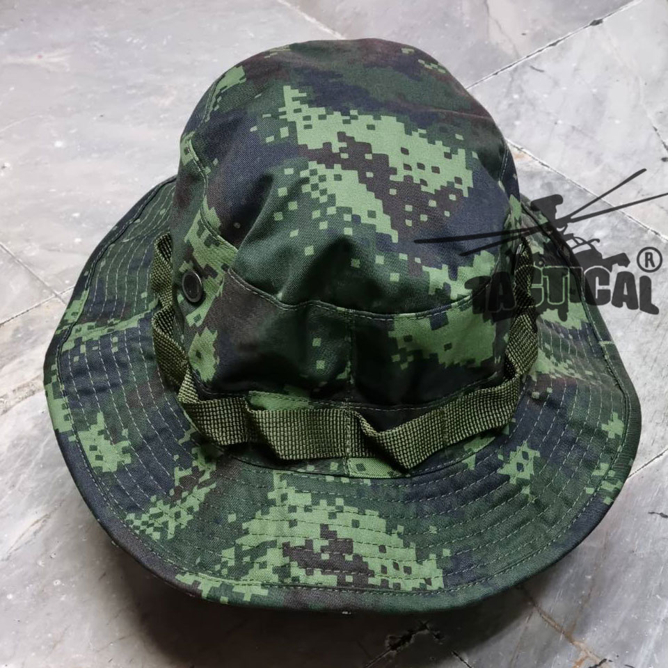 หมวกปีกสั้น พรางดิจิตอลทบ.สีใหม่ (ปีกนิ่ม)