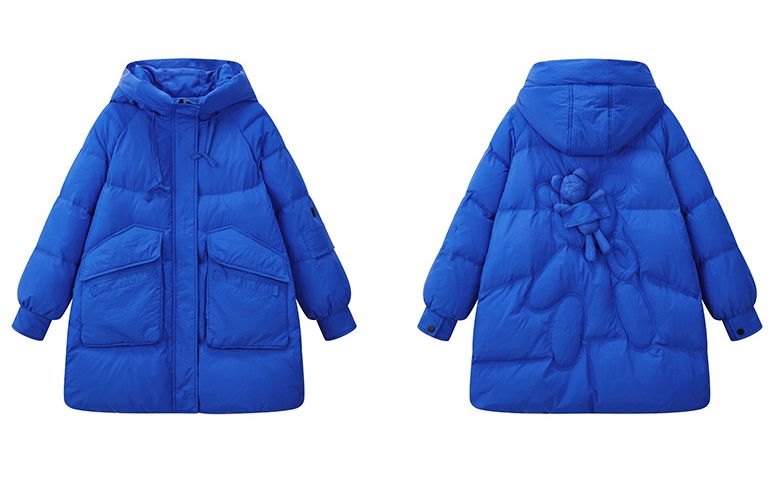 2324-0001 งานพรีออเดอร์นะคะ ไม่พร้อมส่งจ้า กันหนาวบุขนเป็ดขาวจ้า มีน้องหมีเกาะด้านหลังกับแขนด้วยนะคะ