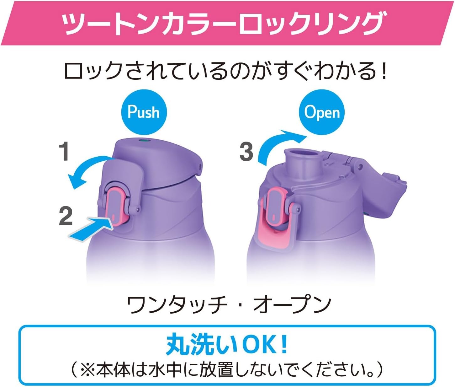 THERMOS FJS-800F PL-P Vacuum Insulated Sports Bottle 800ml สี Purple Pink เทอร์มอสกระติกน้ำกีฬาฉนวนสุญญากาศ เก็บความเย็นอย่างเดียว ขนาด 0.8 ลิตร