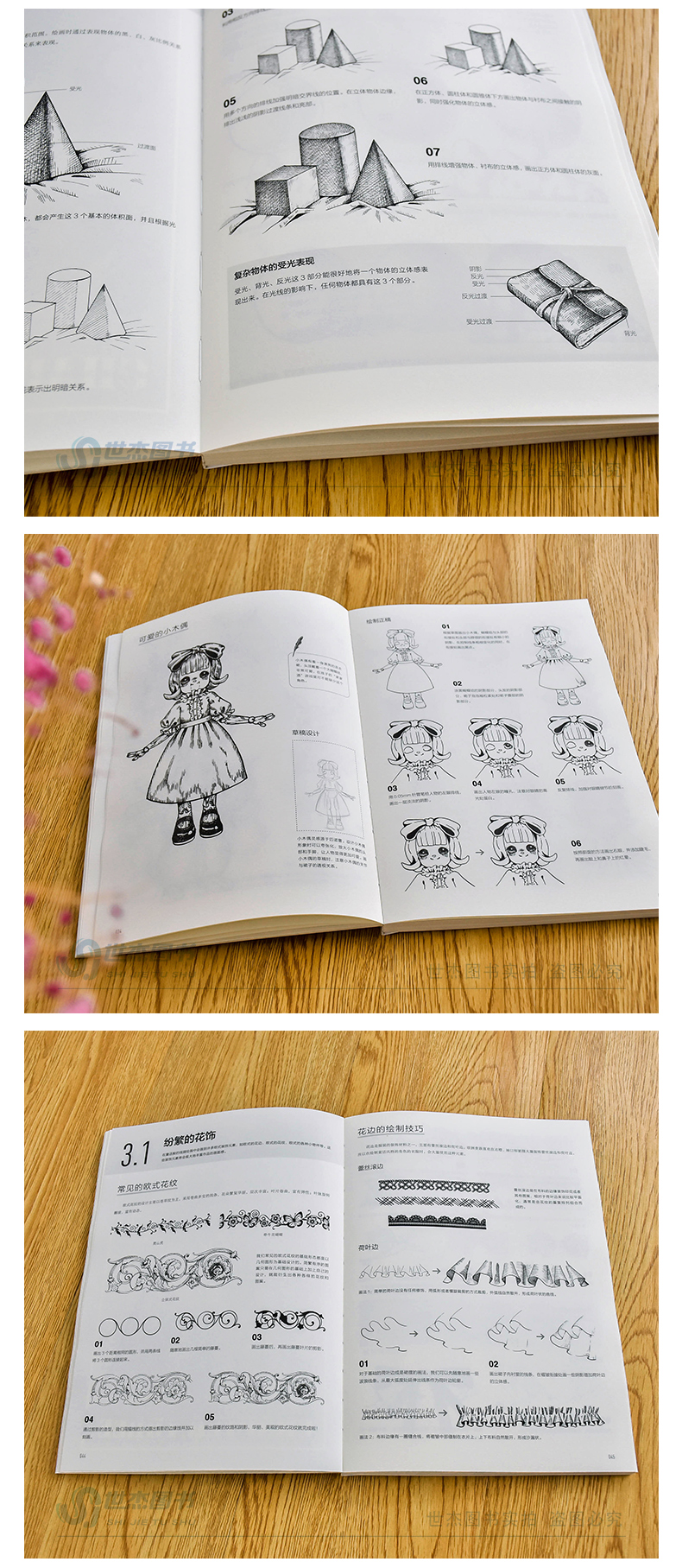 สอนตัดเส้นขาวดำแบบ lolita(แถมพร้อมโปสเตอร์สี)