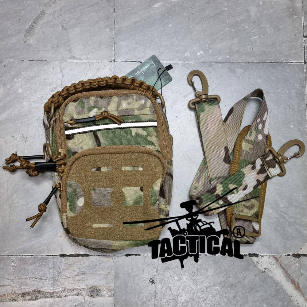 กระเป๋าสะพายข้างแบบ Molle หูหิ้วร้อยเชือกพาราคอร์ด