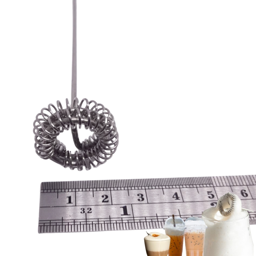 อะไหล่ก้านตีฟองนม หัวตีสองชั้น ไม่มีจุกเสียบ ก้านหนา 2 mm. เครื่องตีฟองนม รุ่น BOSS รุ่น ZB600S รหัส 2665