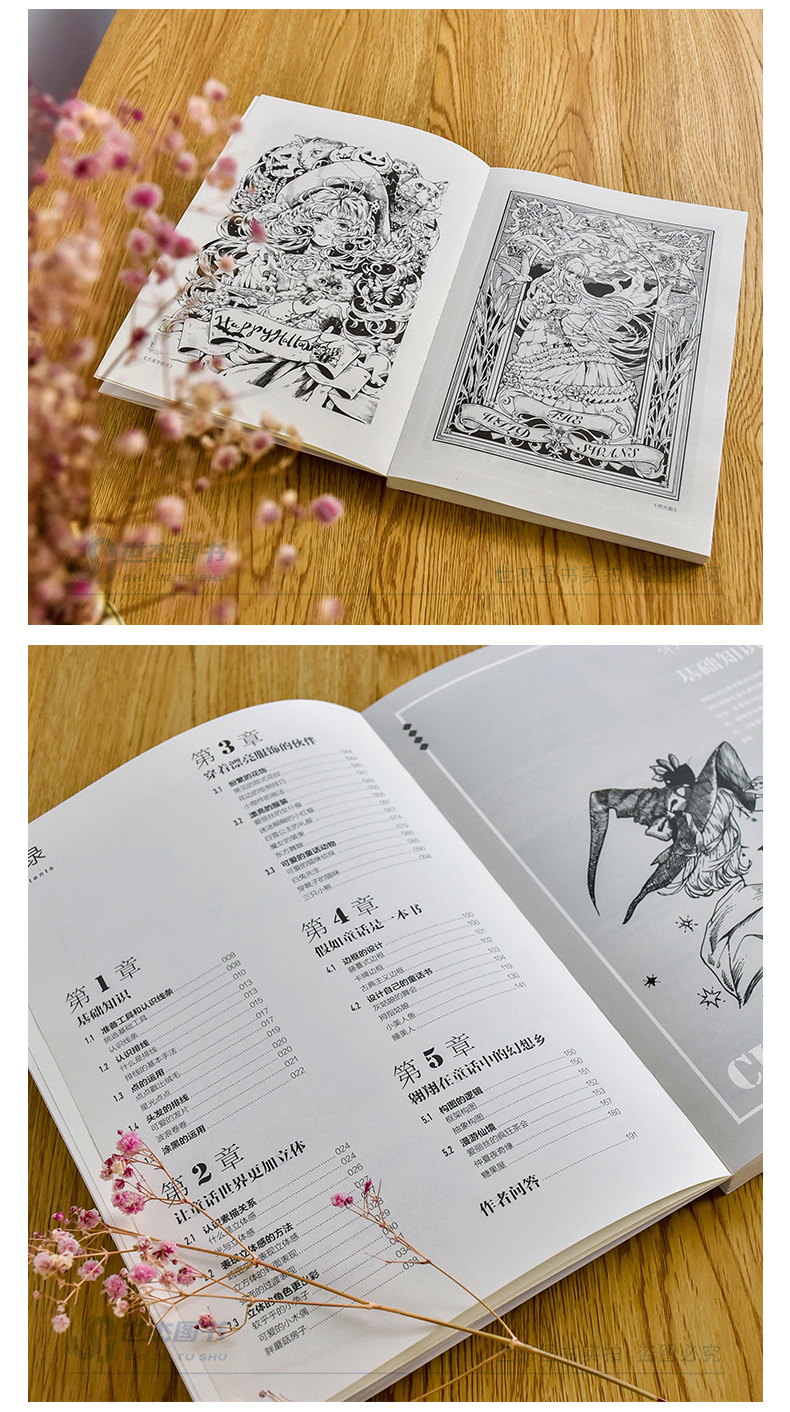 สอนตัดเส้นขาวดำแบบ lolita(แถมพร้อมโปสเตอร์สี)