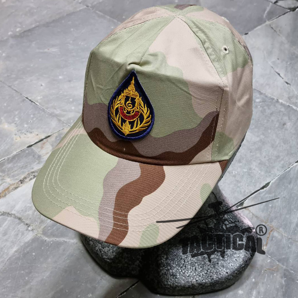 หมวกแก๊ป พรางทราย อส. ไทยต้องเป็นไทย ซิปหลัง