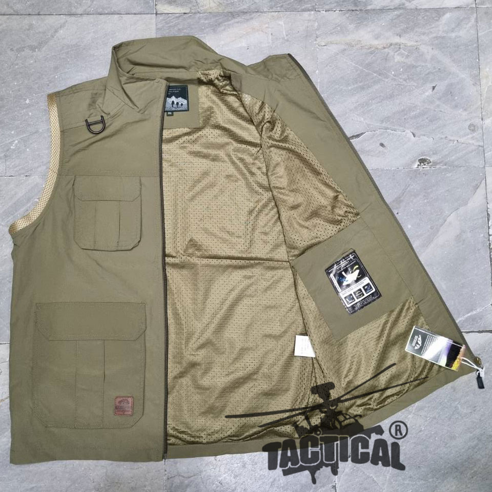 เสื้อกั๊กหน่วยงานราชการ กระเป๋าเยอะ ตีนตุ๊กแก (4 สี)