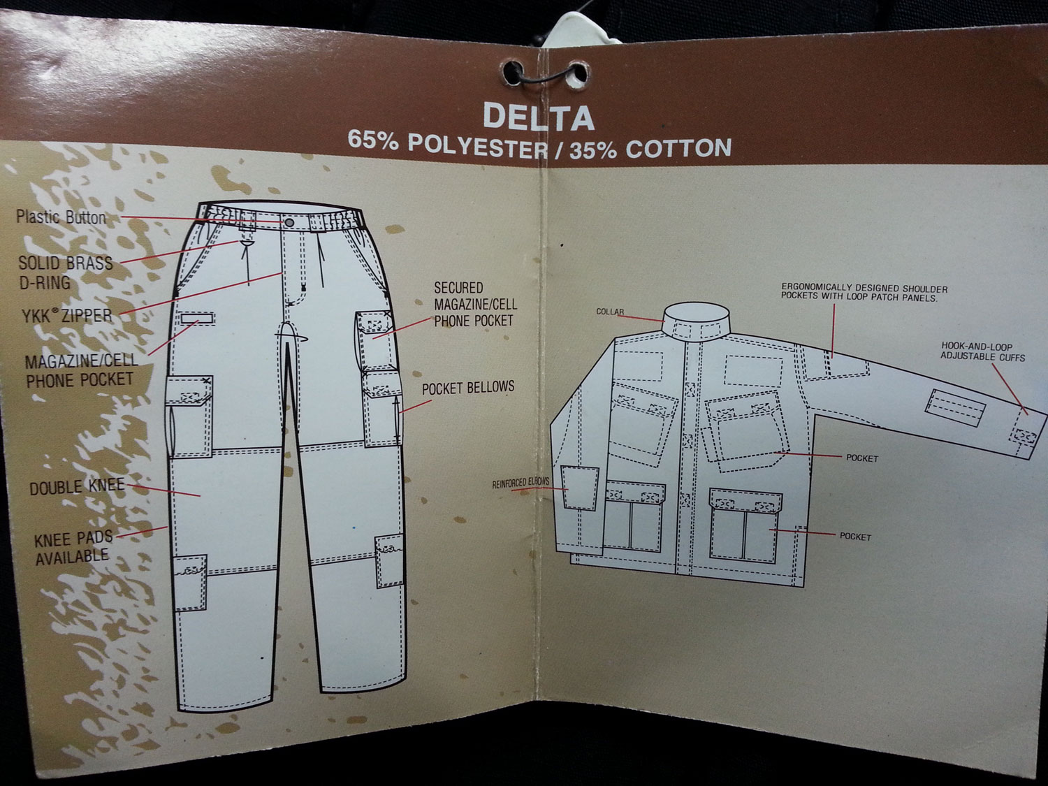 ชุดเวส Delta 4 กระเป๋า (กรมท่า / ดำ)