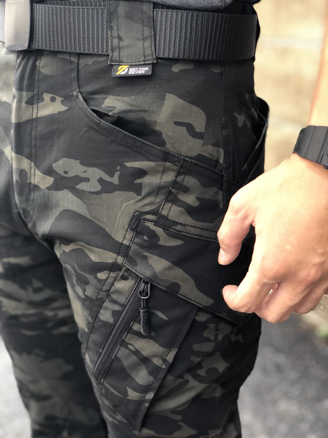 กางเกง Sector Seven IX9C มัลติแคมดำ MCBK ผ้าเบา ยืด กันน้ำ (ของแท้)
