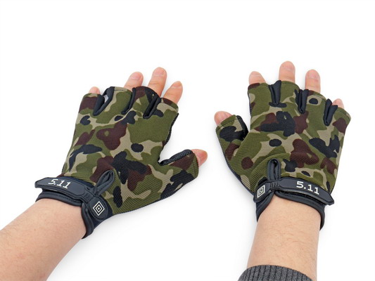 ถุงมือ ผ้า ครึ่งนิ้ว