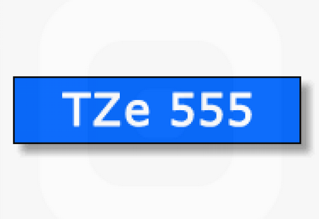 เทปพิมพ์อักษร TZE-555