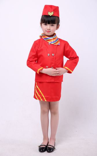 ชุดแอร์โฮสเตสชุดอาชีพในฝันสำหรับเด็ก
