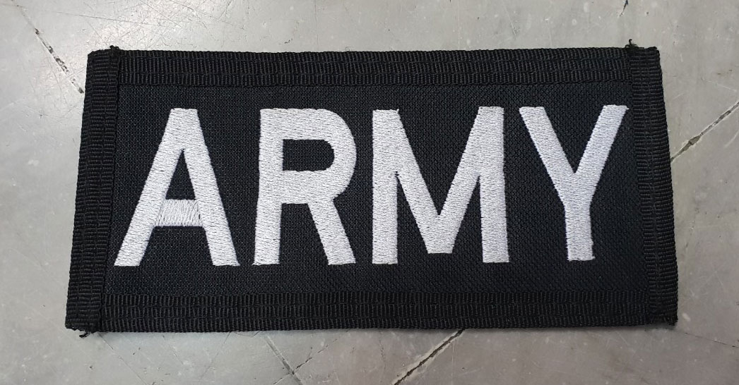 ป้ายปัก L ขนาด 16.5x8 CM. ตีนตุ๊กแก