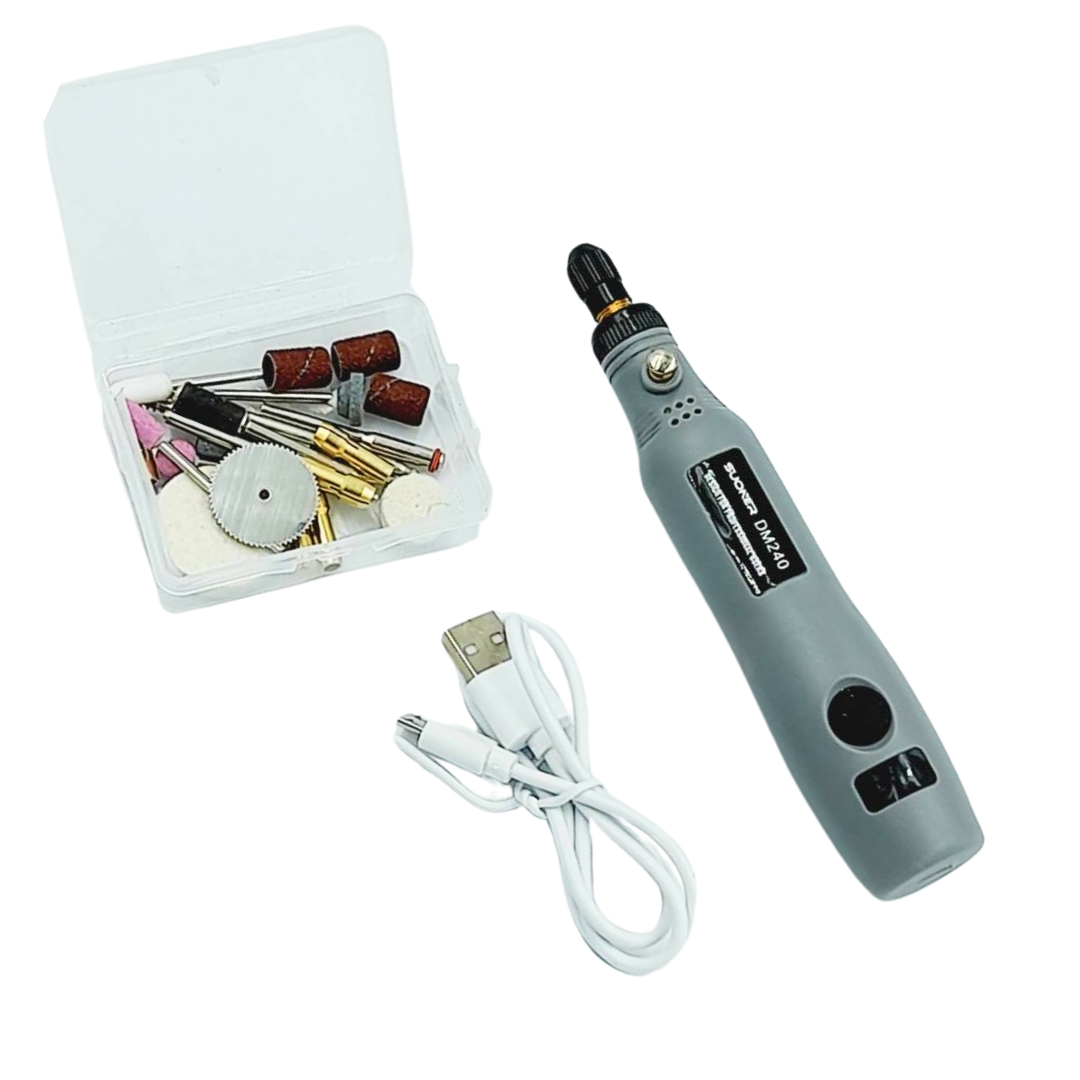 สว่านมือไฟฟ้าเจาะโมเดลพลาสติกชนิดพกพา ปรับความเร็วรอบ 15000 rpm รุ่น DM-240 รหัส 2674