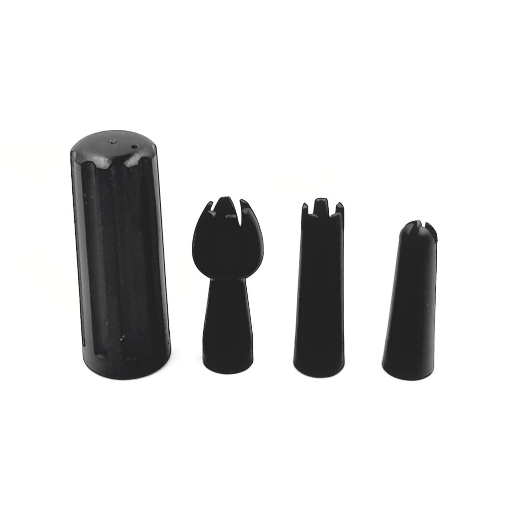 ขวดทำวิปครีม 0.25 ลิตร สีดำล้วน พร้อมชุดดอกบีบสีดำ รหัส 2432