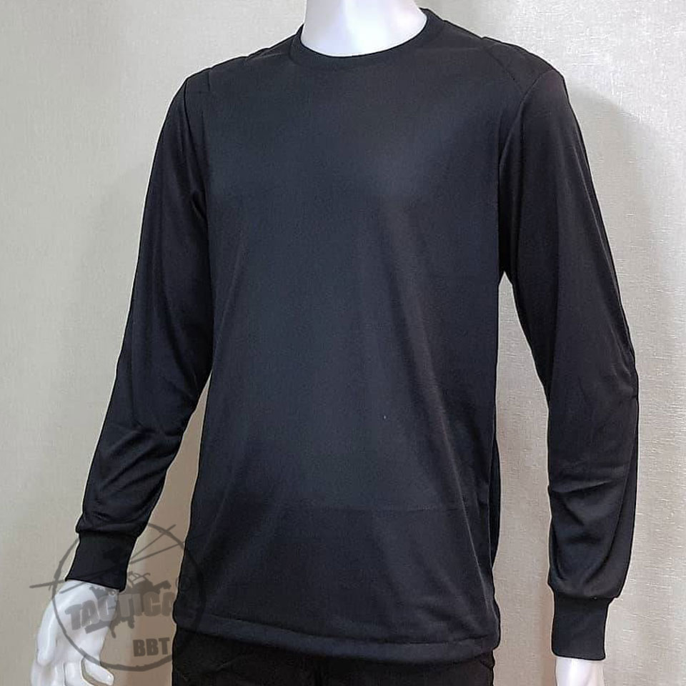 เสื้อยืดแขนยาวคอกลม (ดำ เขียว กรมท่า)