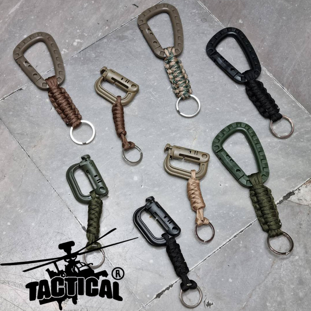 (รวม) พวงกุญแจเชือก Carabiner Tactical Link