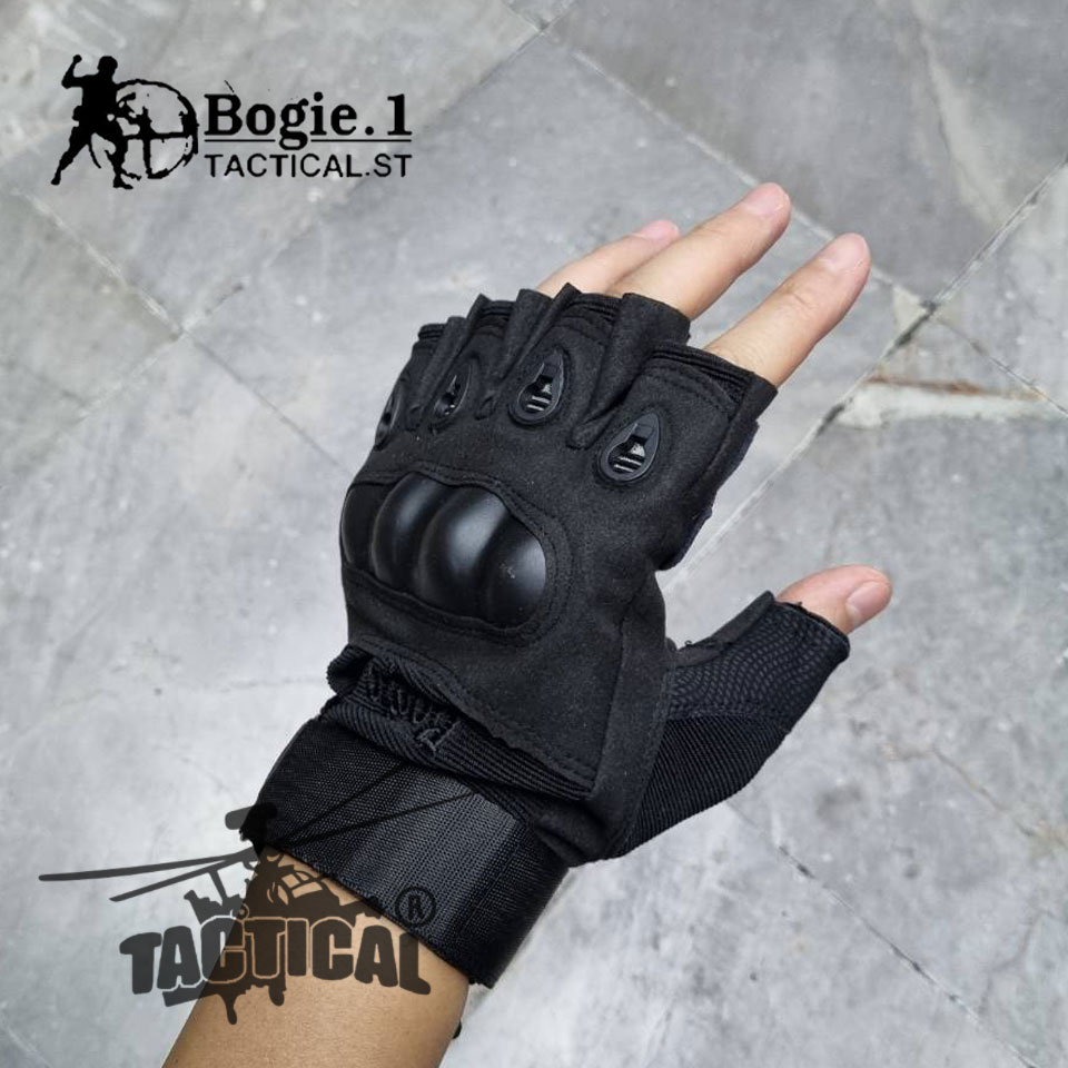 ถุงมือสนับแข็ง ครึ่งนิ้ว Bogie.1