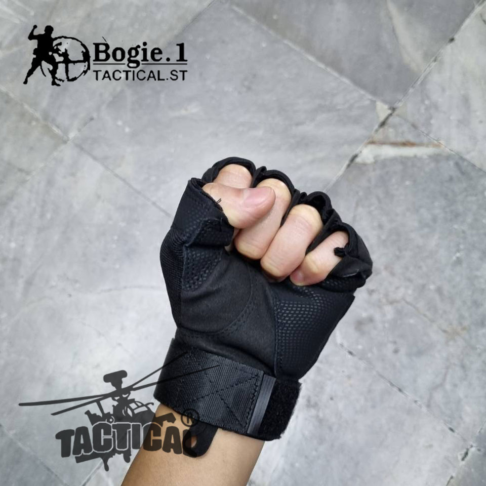 ถุงมือสนับแข็ง ครึ่งนิ้ว Bogie.1